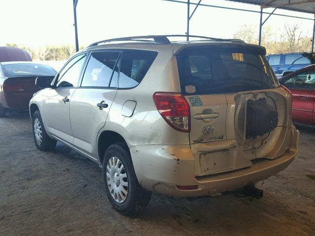 JTMZD33V876050396 - 2007 TOYOTA RAV4 GOLD photo 3