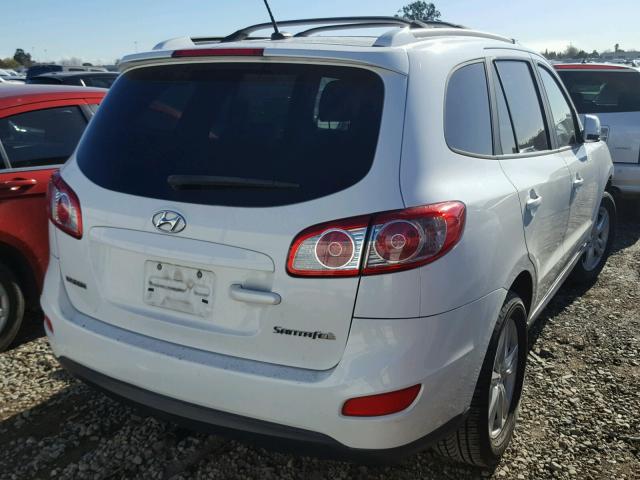 5NMSH4AG6AH394383 - 2010 HYUNDAI SANTA FE S WHITE photo 4