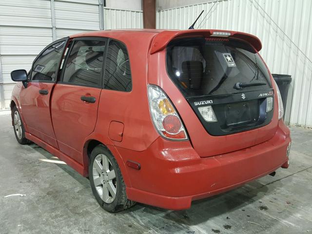 JS2RC62H765351980 - 2006 SUZUKI AERIO RED photo 3