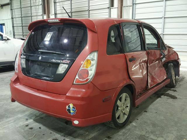 JS2RC62H765351980 - 2006 SUZUKI AERIO RED photo 4