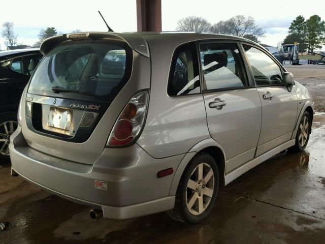 JS2RC61H555301255 - 2005 SUZUKI AERIO SX SILVER photo 4