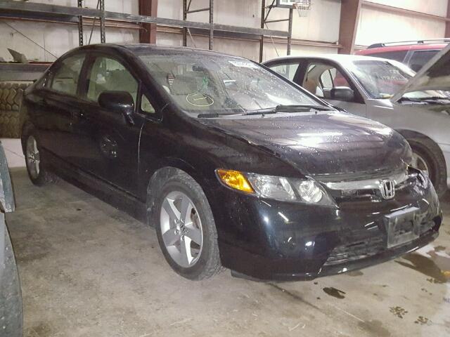 1HGFA16846L110620 - 2006 HONDA CIVIC EX BLACK photo 1