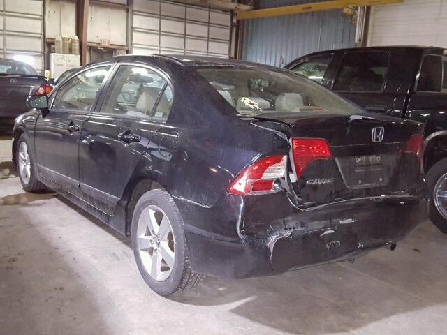 1HGFA16846L110620 - 2006 HONDA CIVIC EX BLACK photo 3