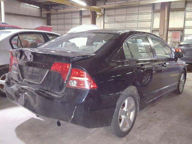 1HGFA16846L110620 - 2006 HONDA CIVIC EX BLACK photo 4