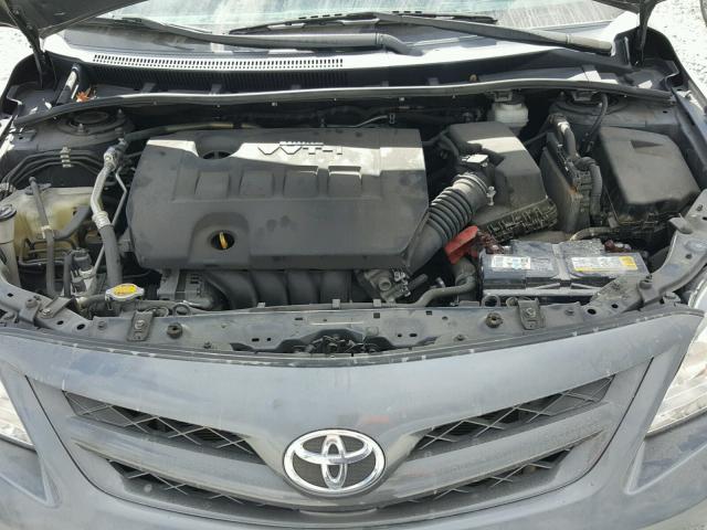 2T1BU4EE5CC857420 - 2012 TOYOTA COROLLA BA GRAY photo 7