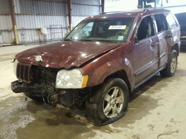 1J8GS48K47C569540 - 2007 JEEP GRAND CHER MAROON photo 2