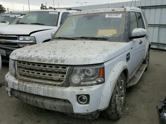 SALAG2V64FA774627 - 2015 LAND ROVER LR4 HSE WHITE photo 2