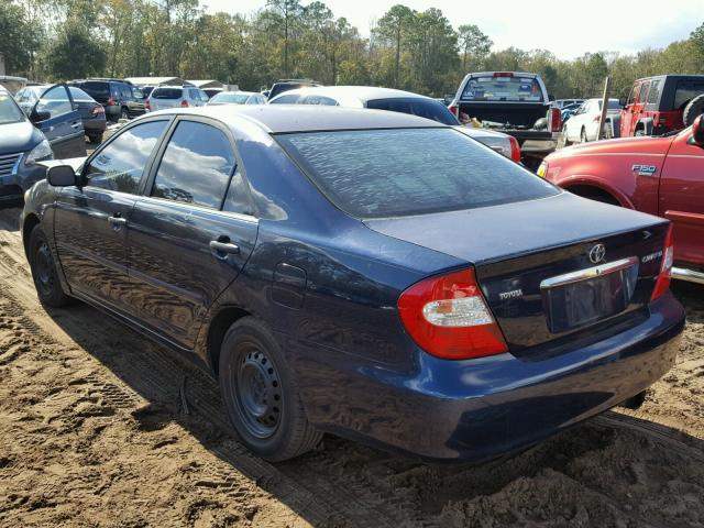 4T1BE32K33U653232 - 2003 TOYOTA CAMRY LE ლურჯი ფოტო 3