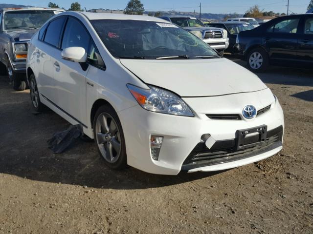 JTDKN3DUXF0404361 - 2015 TOYOTA PRIUS WHITE photo 1