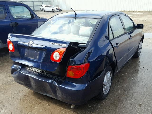 2T1BR32E23C116156 - 2003 TOYOTA COROLLA BLUE photo 4