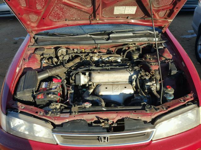 1HGCD7209VA007085 - 1997 HONDA ACCORD SE RED photo 7