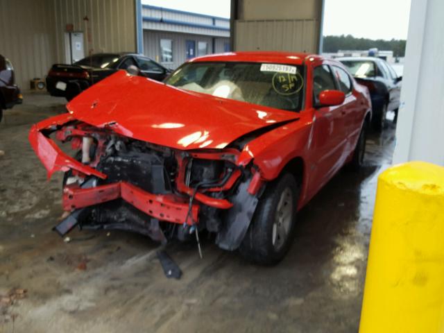 2B3CA3CV7AH264138 - 2010 DODGE CHARGER SX RED photo 2