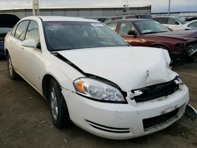 2G1WT58K989158920 - 2008 CHEVROLET IMPALA LT WHITE photo 1