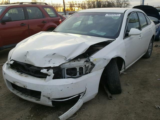 2G1WT58K989158920 - 2008 CHEVROLET IMPALA LT WHITE photo 2