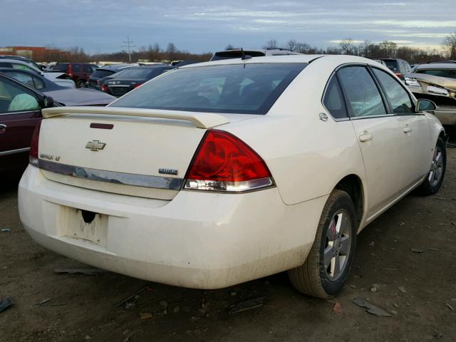 2G1WT58K989158920 - 2008 CHEVROLET IMPALA LT WHITE photo 4