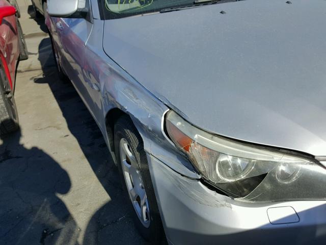 WBANA53504B173709 - 2004 BMW 525 I SILVER photo 9