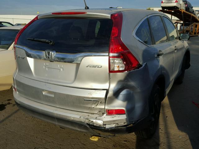 5J6RM4H41GL084715 - 2016 HONDA CR-V SE SILVER photo 4