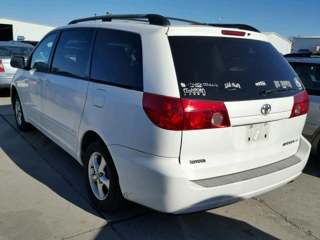 5TDZA23C26S562879 - 2006 TOYOTA SIENNA CE WHITE photo 3