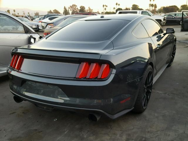 1FA6P8TH3F5338774 - 2015 FORD MUSTANG GREEN photo 4