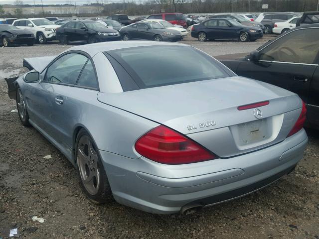 WDBSK75F83F037029 - 2003 MERCEDES-BENZ SL 500R SILVER photo 3