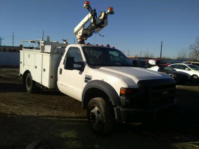 1FD4F46Y48EE09634 - 2008 FORD F450 SUPER WHITE photo 1