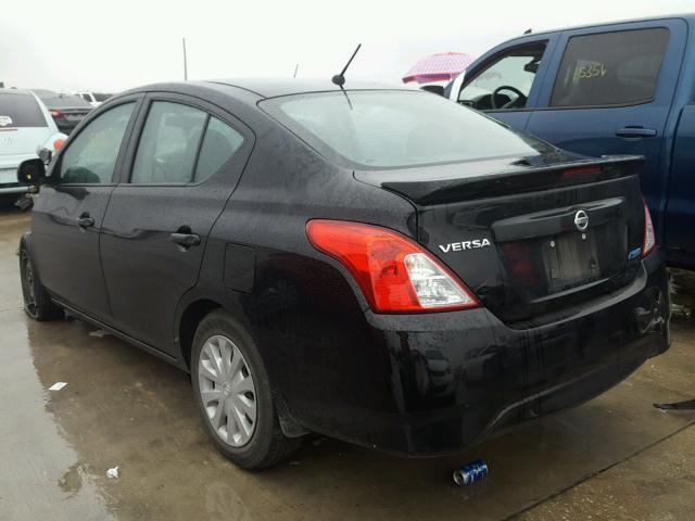 3N1CN7AP8FL906950 - 2015 NISSAN VERSA S BLACK photo 3