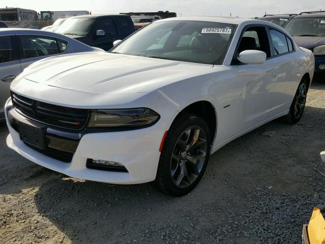 2C3CDXCT8FH759746 - 2015 DODGE CHARGER R/ WHITE photo 2