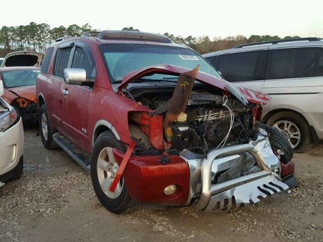 5N1BA08A17N719866 - 2007 NISSAN ARMADA SE RED photo 1