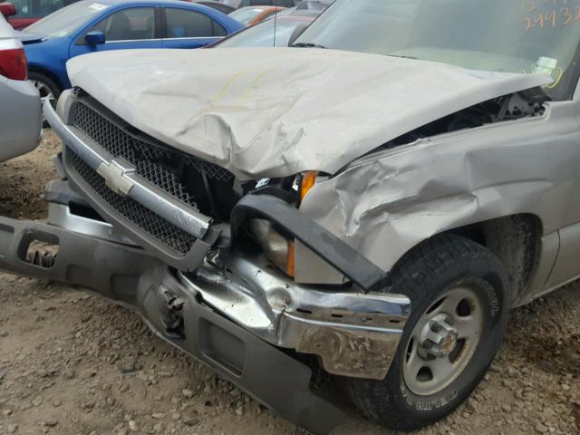 1GCEC14TX4Z234980 - 2004 CHEVROLET SILVERADO TAN photo 9