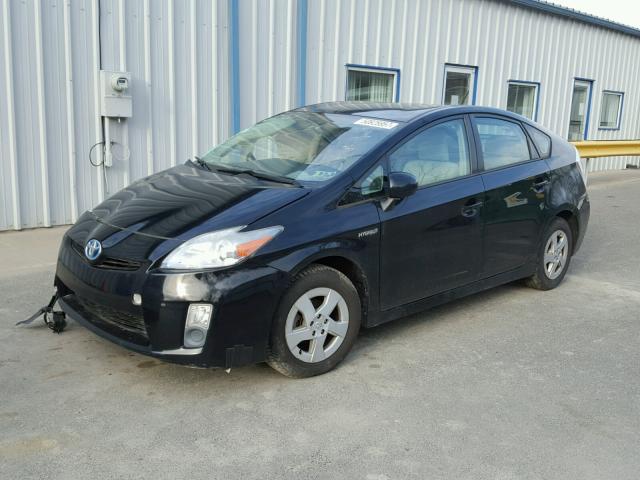 JTDKN3DU7A1036885 - 2010 TOYOTA PRIUS BLACK photo 2