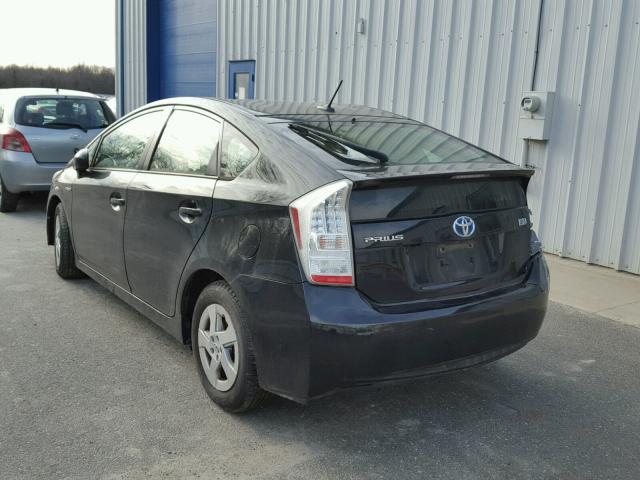 JTDKN3DU7A1036885 - 2010 TOYOTA PRIUS BLACK photo 3