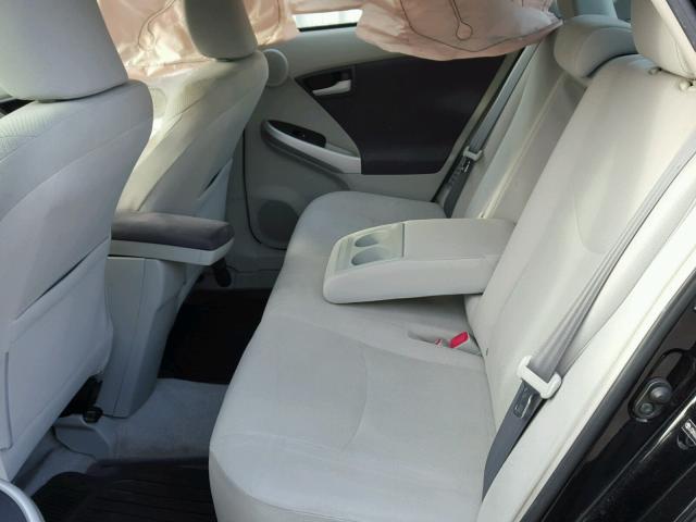 JTDKN3DU7A1036885 - 2010 TOYOTA PRIUS BLACK photo 6