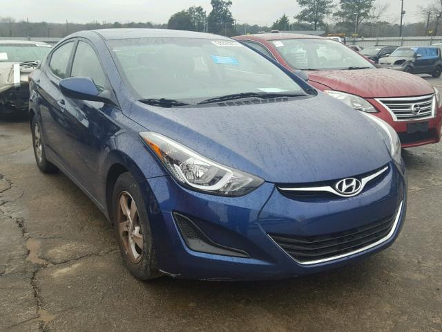 5NPDH4AE0FH652088 - 2015 HYUNDAI ELANTRA SE BLUE photo 1