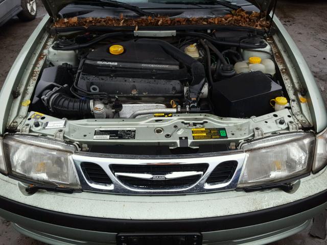 YS3DF78K817004538 - 2001 SAAB 9-3 SE GREEN photo 7