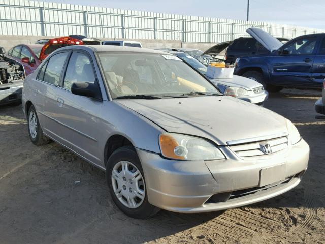 1HGES15572L058068 - 2002 HONDA CIVIC LX TAN photo 1