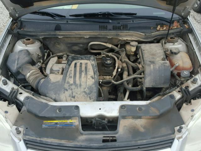 1G1AL15F277259758 - 2007 CHEVROLET COBALT LT SILVER photo 7