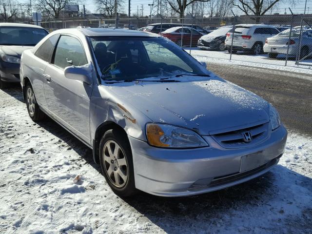 1HGEM22963L009873 - 2003 HONDA CIVIC EX SILVER photo 1