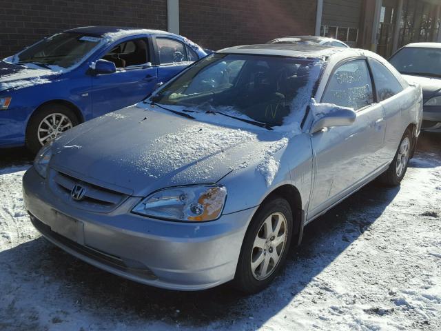 1HGEM22963L009873 - 2003 HONDA CIVIC EX ვერცხლისფერი ფოტო 2