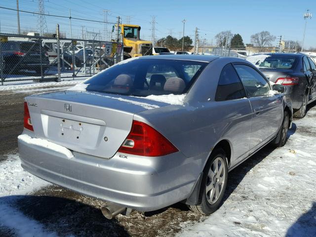 1HGEM22963L009873 - 2003 HONDA CIVIC EX ვერცხლისფერი ფოტო 4
