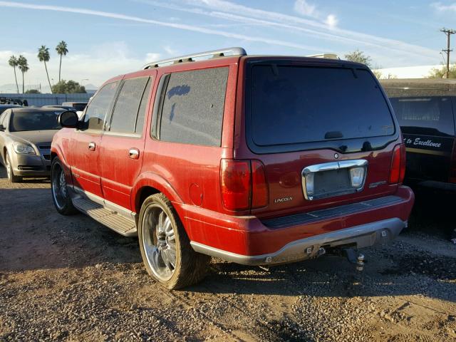 5LMRU27A9YLJ05144 - 2000 LINCOLN NAVIGATOR RED photo 3
