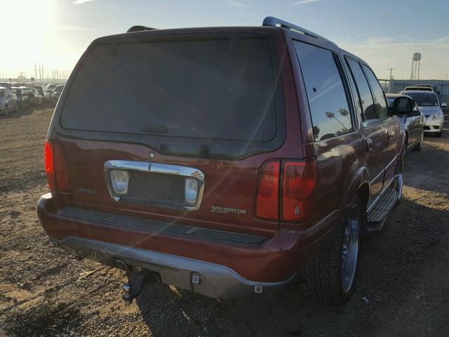 5LMRU27A9YLJ05144 - 2000 LINCOLN NAVIGATOR RED photo 4