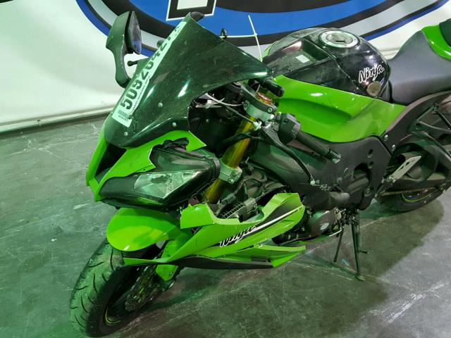 JKAZXCK15DA008034 - 2013 KAWASAKI ZX1000 K GREEN photo 9