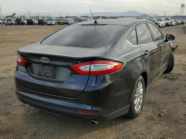 3FA6P0G77GR356731 - 2016 FORD FUSION S BLACK photo 4