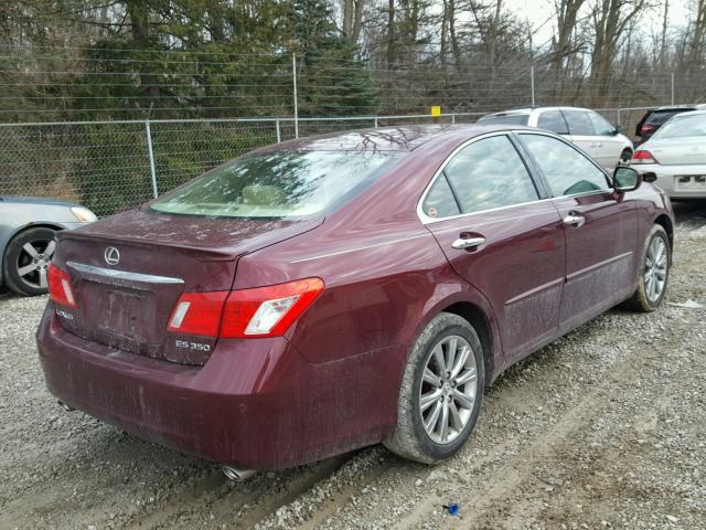 JTHBJ46G872085460 - 2007 LEXUS ES 350 RED photo 4