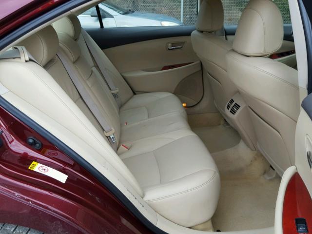 JTHBJ46G872085460 - 2007 LEXUS ES 350 RED photo 6