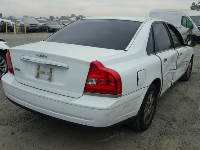 YV1TS592551400138 - 2005 VOLVO S80 2.5T WHITE photo 4