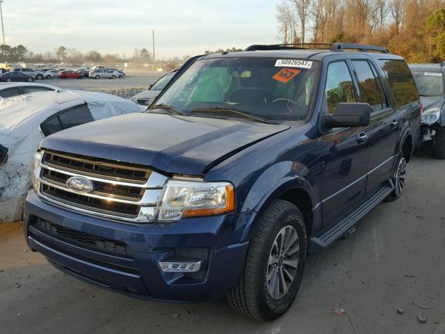 1FMJK1HT0GEF28200 - 2016 FORD EXPEDITION BLUE photo 2