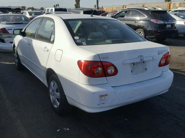 2T1BR32E97C782792 - 2007 TOYOTA COROLLA CE WHITE photo 3