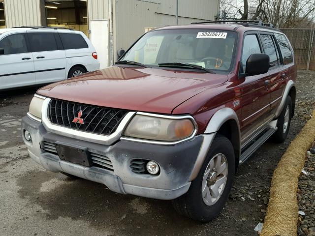 JA4MT31H6YP063163 - 2000 MITSUBISHI MONTERO SP MAROON photo 2