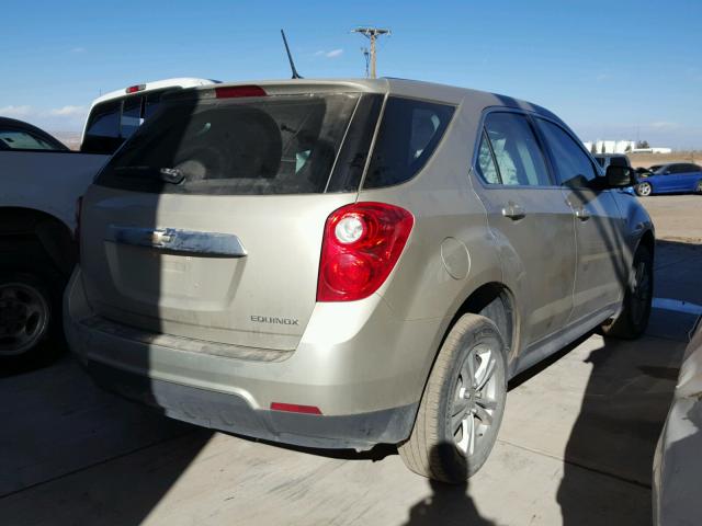 2GNALBEK4D1259870 - 2013 CHEVROLET EQUINOX LS TAN photo 4